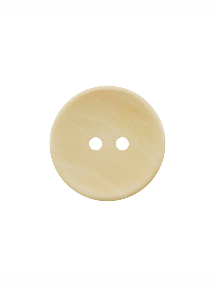 Cream Elegant Round Shape 2-Hole Hollow Wooden Buttons