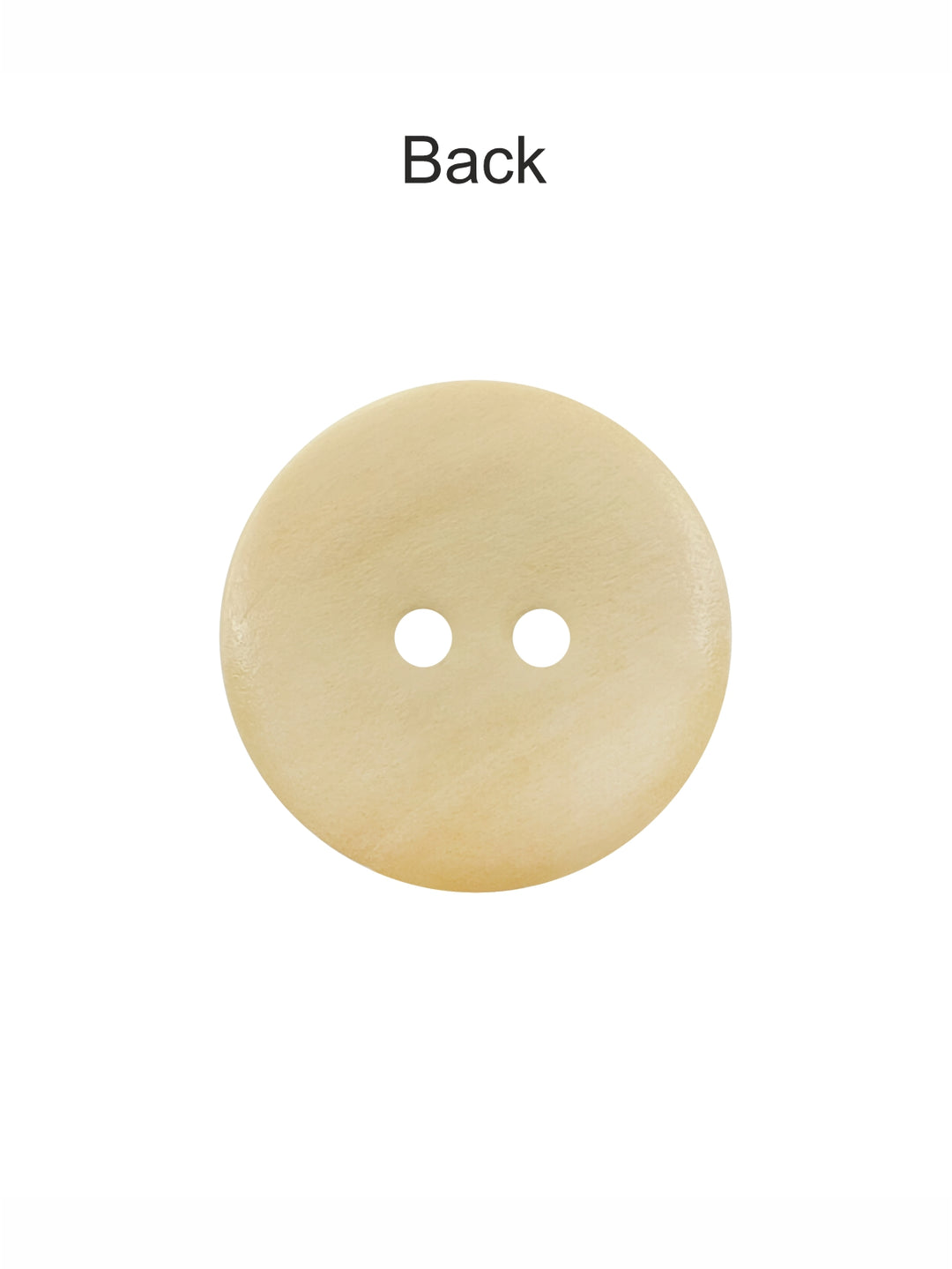 Cream Elegant Round Shape 2-Hole Hollow Wooden Buttons