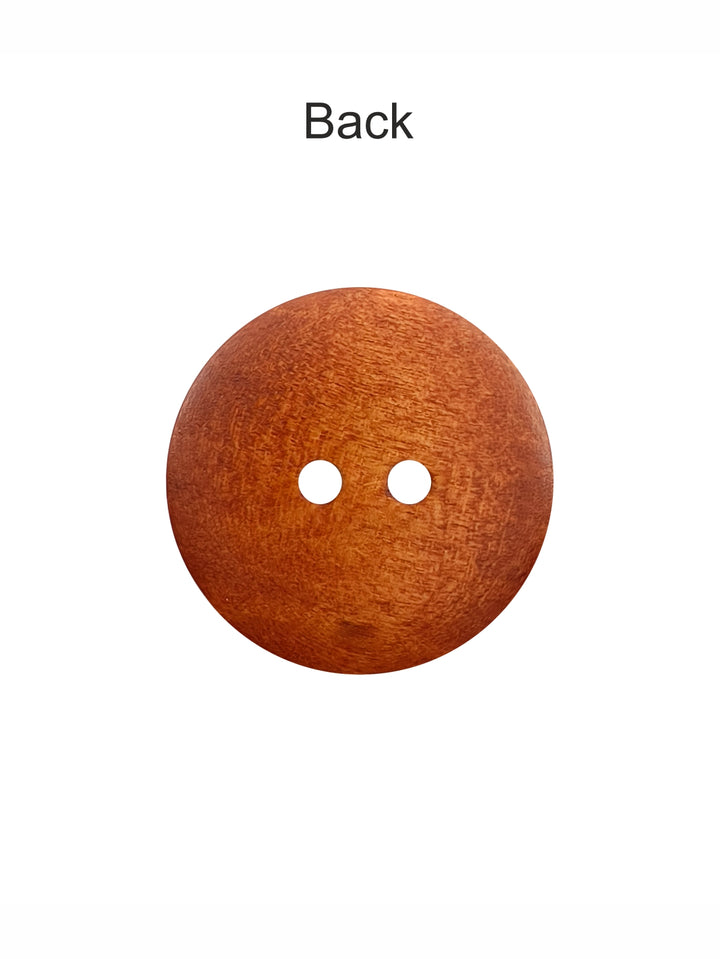 Wooden Rust Classic Round Shape 2-Hole Hollow Wooden Buttons