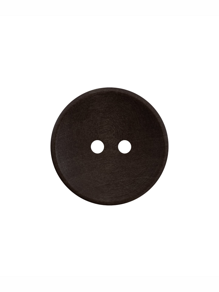 Dark Brown Round Shape 2-Hole Hollow Wooden Buttons