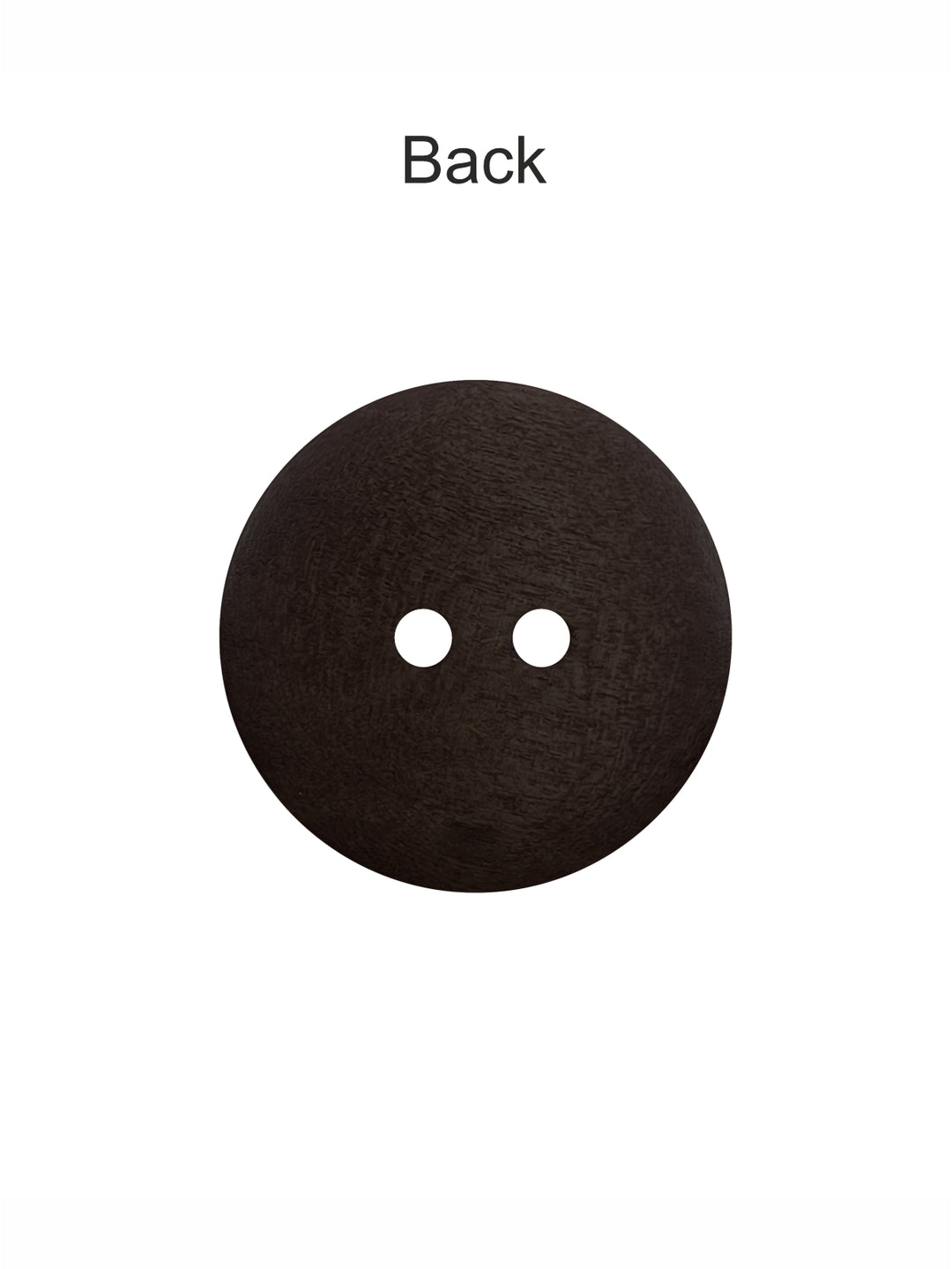 Dark Brown Round Shape 2-Hole Hollow Wooden Buttons