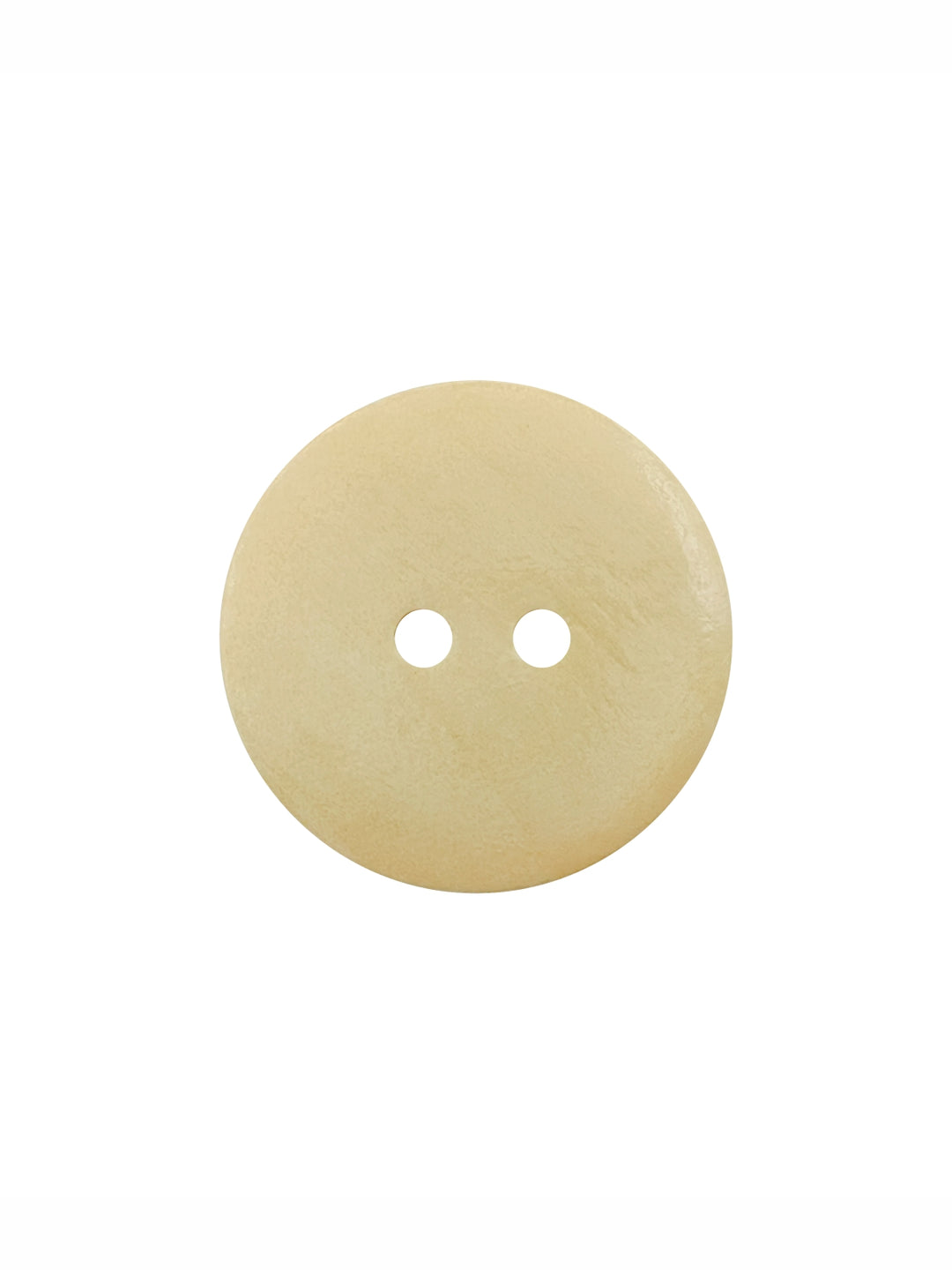 Fashionable Cream Round Shape 2-Hole Wooden Dome Buttons