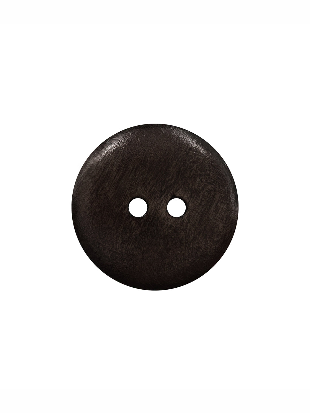 Fashionable Dark Brown Round Shape 2-Hole Wooden Dome Buttons