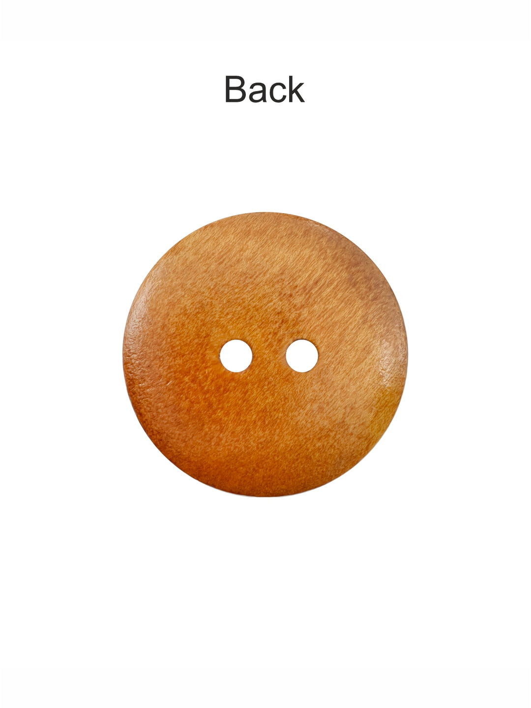 Natural Classic Round Dome Shape 2-Hole Wooden Buttons