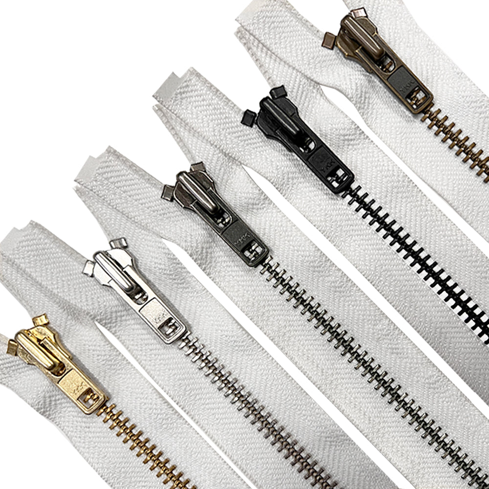 YKK #8 White Tape Premium YKK Metal Zipper – JHONEA ACCESSORIES