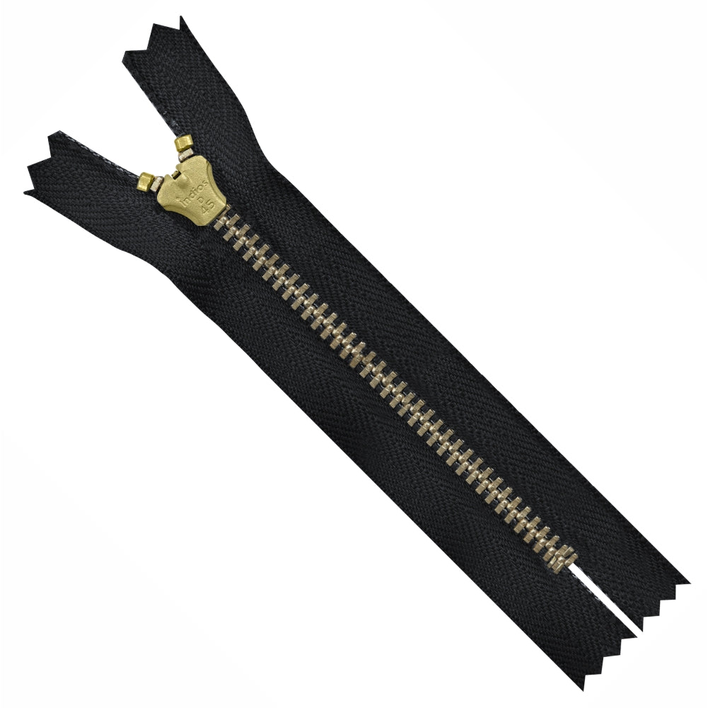 Number #4.5 (#45) Brass Closed-End Jeans Zipper