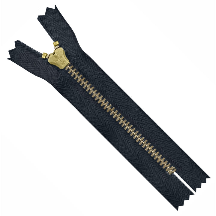 Number #4.5 (#45) Brass Closed-End Jeans Zipper