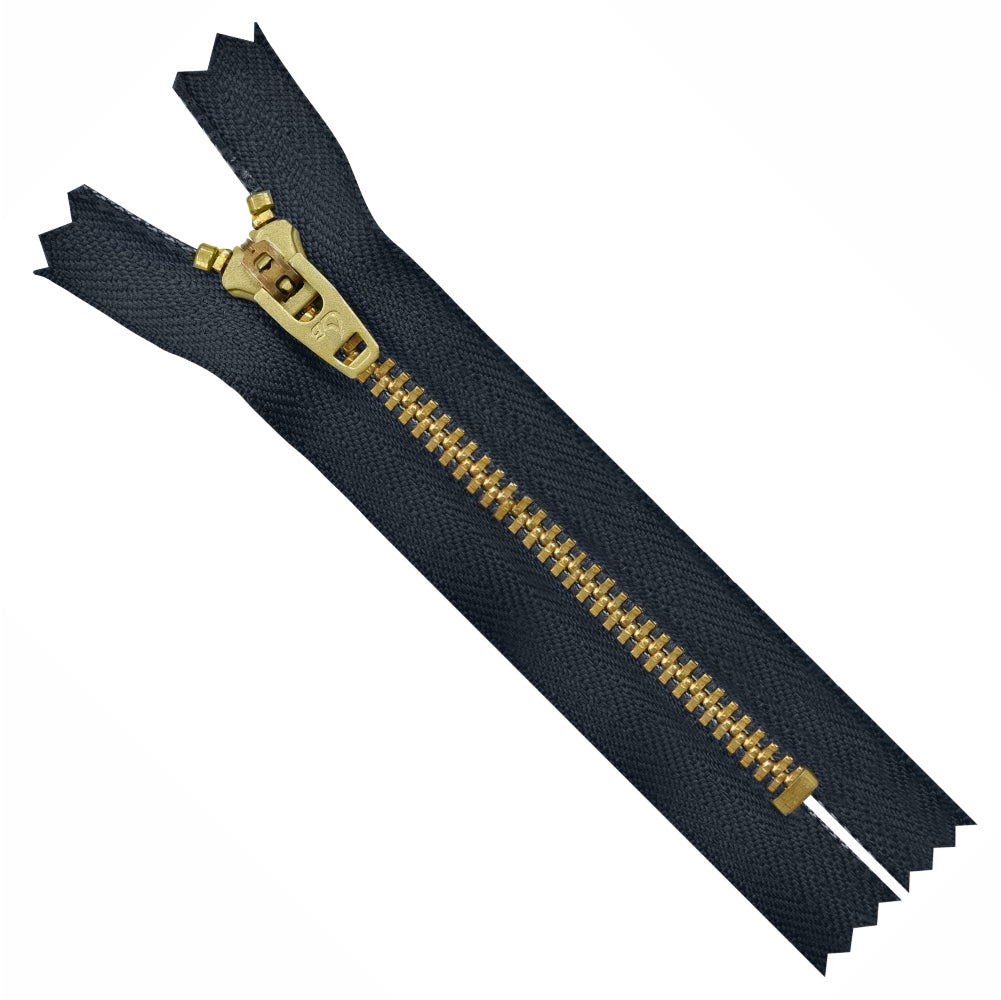 Number #4.5 (#45) Brass Closed-End Jeans Zipper