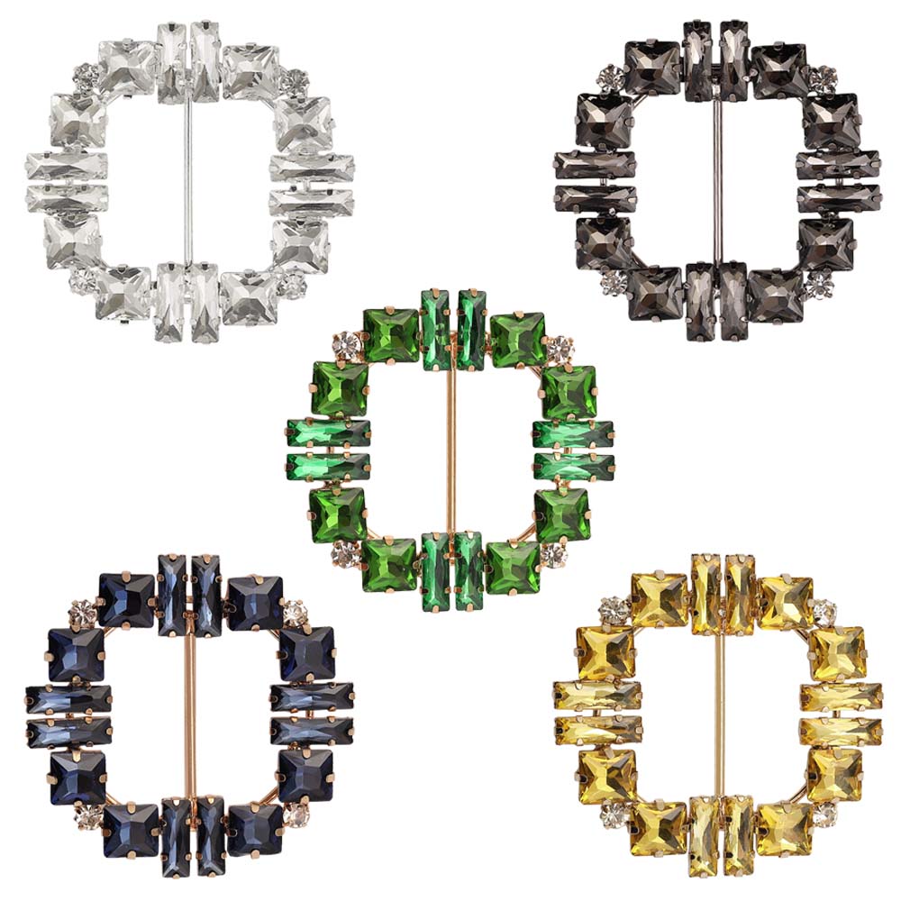Glistening Diamond Belt Buckle for Dresses/Belts/Shoes