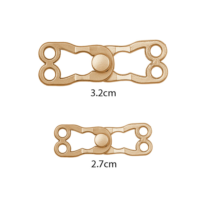 Matte Gold Classic Hook & Eye Sewing Metal Clasp Closure Fastener