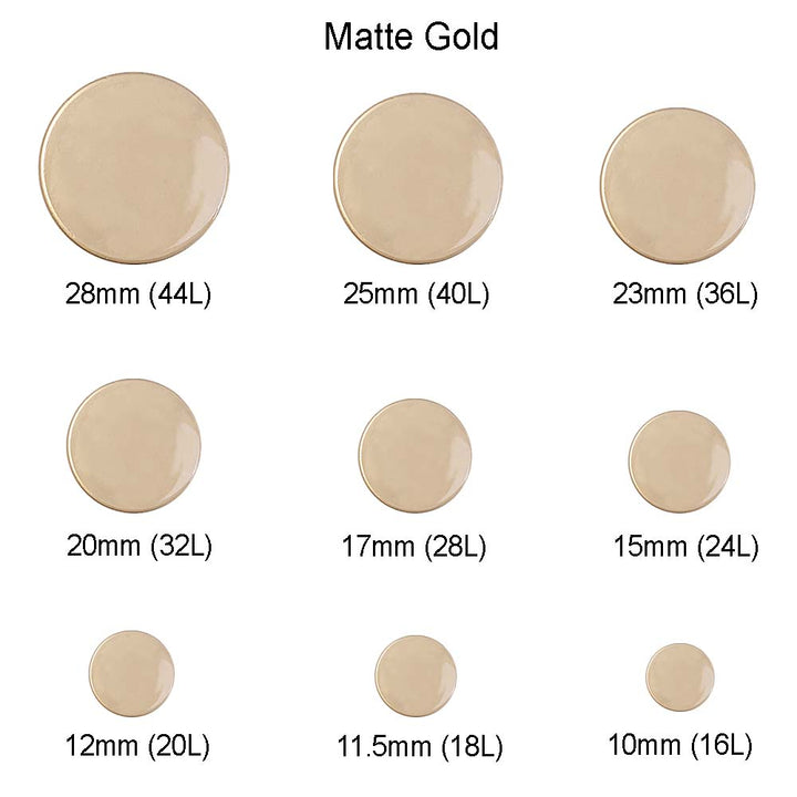 Premium Smooth Matte Surface Shirt/Coat Classic Loop Metal Buttons