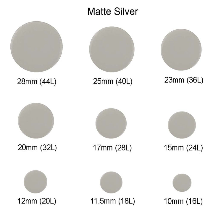 Premium Smooth Matte Surface Shirt/Coat Classic Loop Metal Buttons