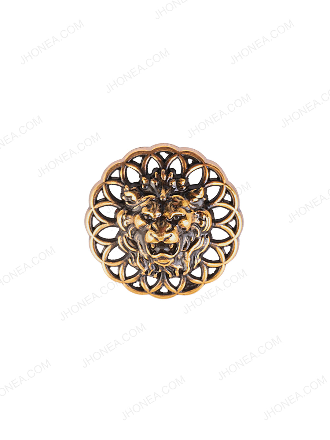 Vintage Bronze Lion Face Buttons for Mens'
