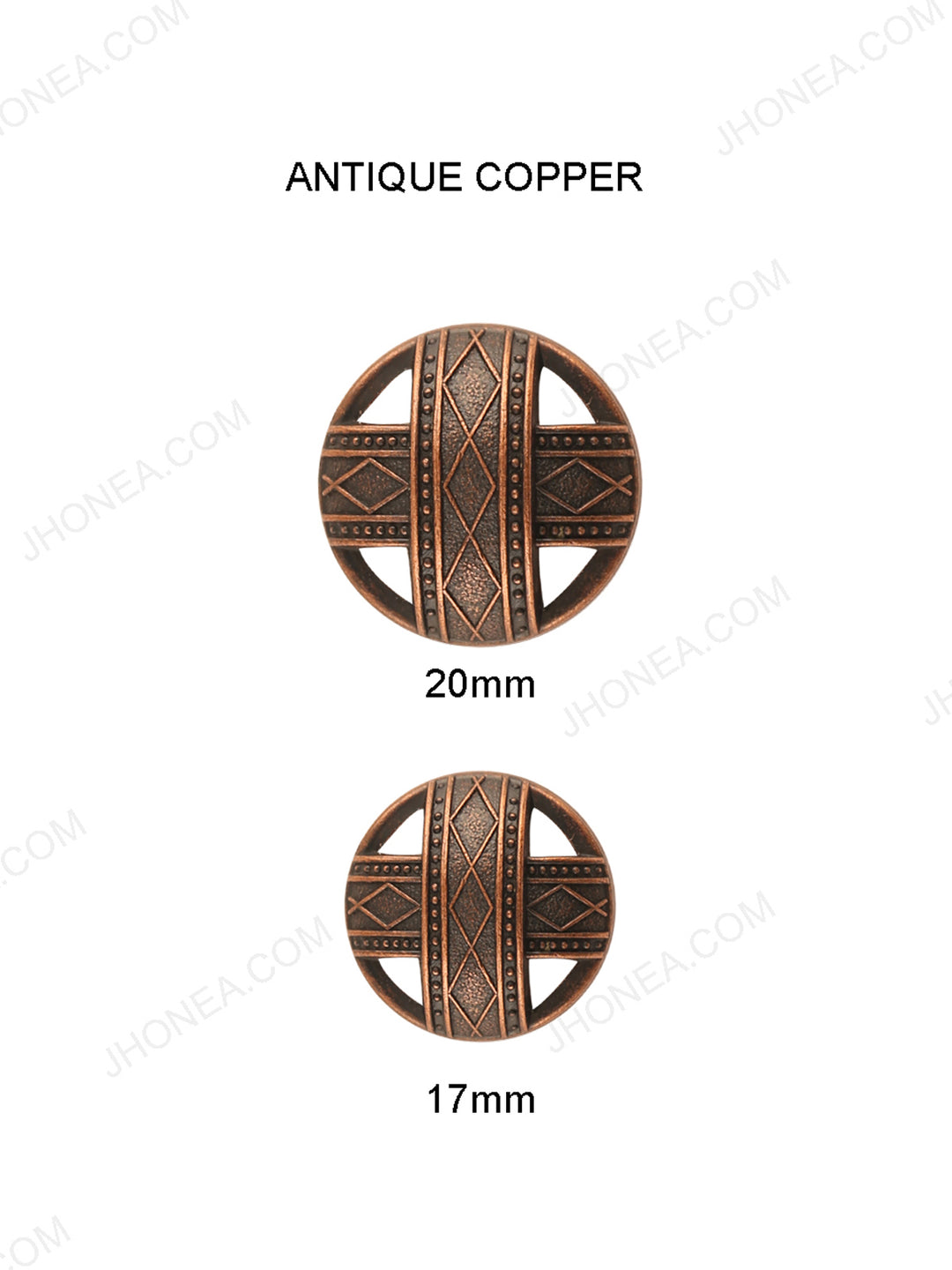Historic Design Antique Copper Bandhgala Buttons