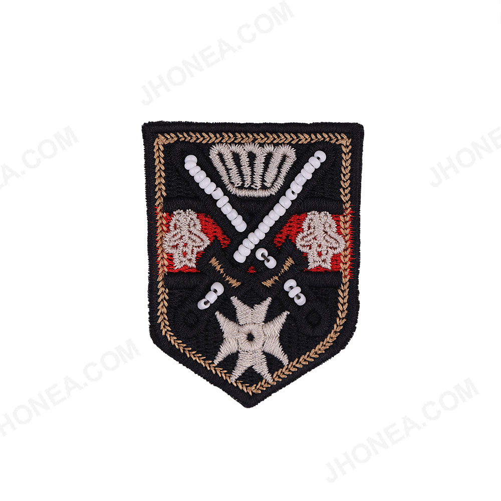 Small Size Designer Crest Shield Badge Shirt Pocket Patch