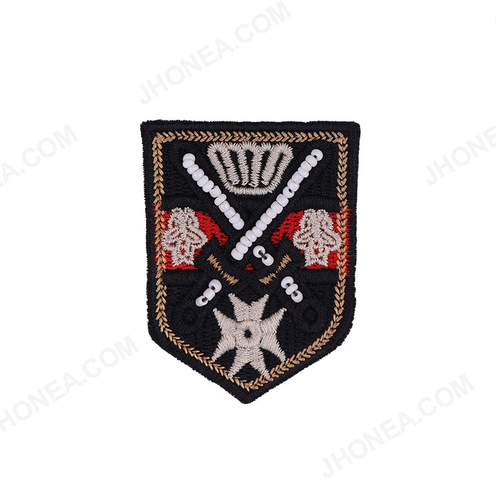 Small Size Designer Crest Shield Badge Shirt Pocket Patch