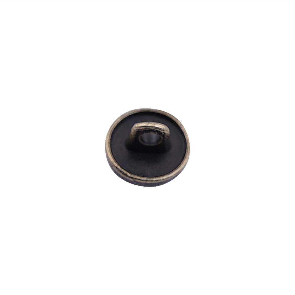 Round Shape Dotted Engraved Design Loop Metal Buttons