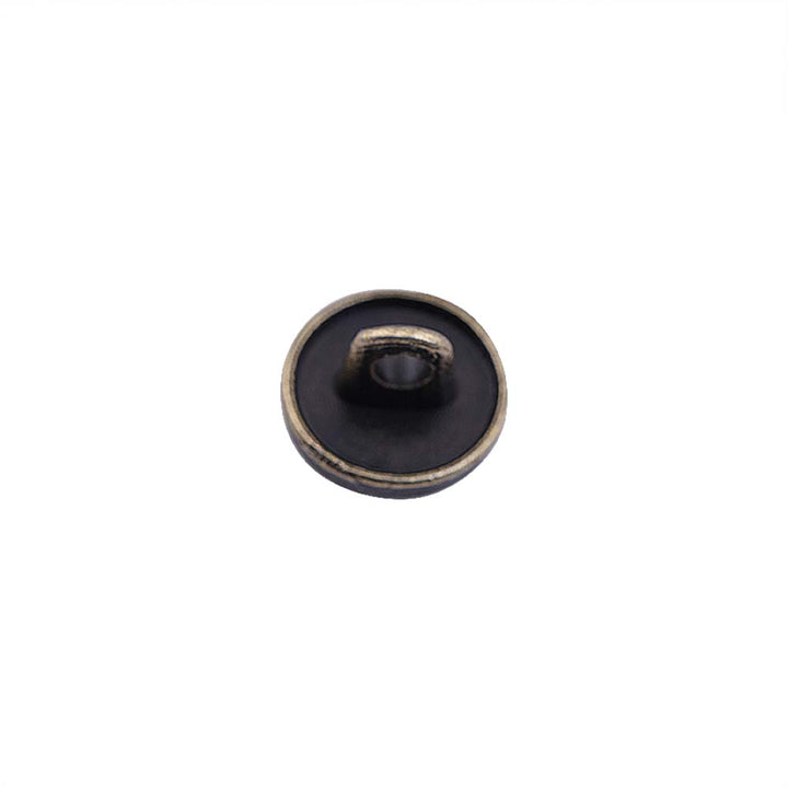 Round Shape Dotted Engraved Design Loop Metal Buttons