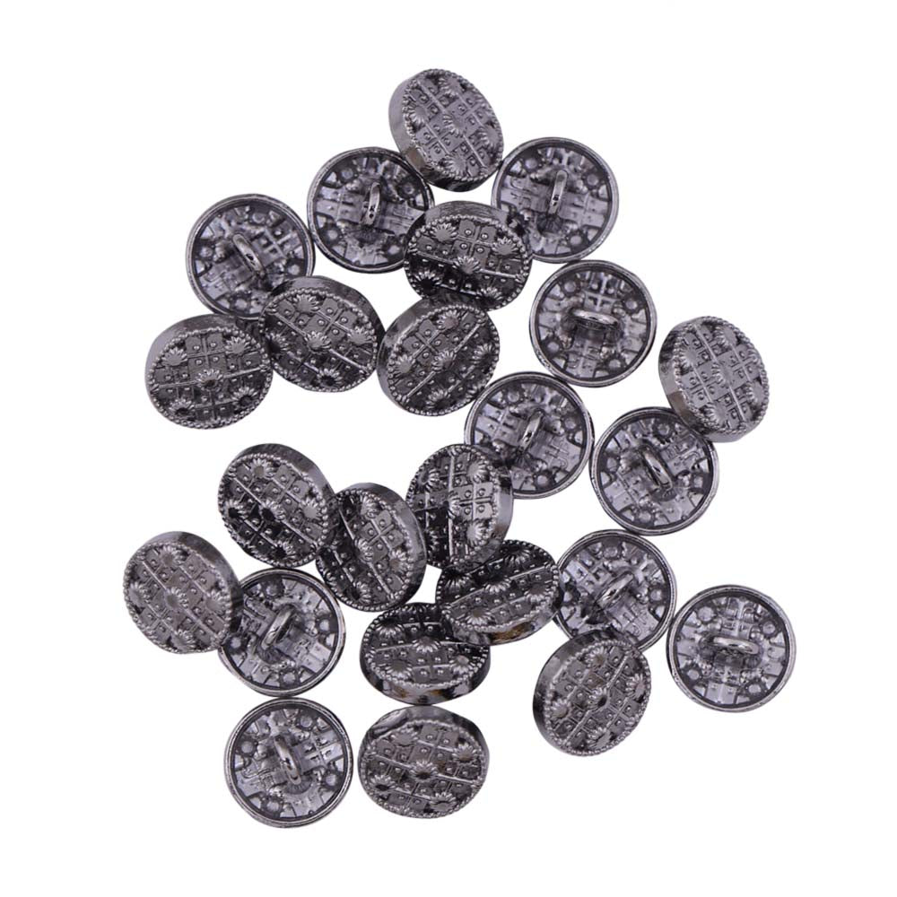 Round Shape Engraved Design Kurta Metal Buttons