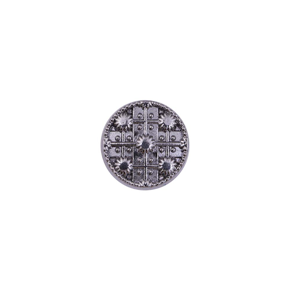 Round Shape Engraved Design Kurta Metal Buttons