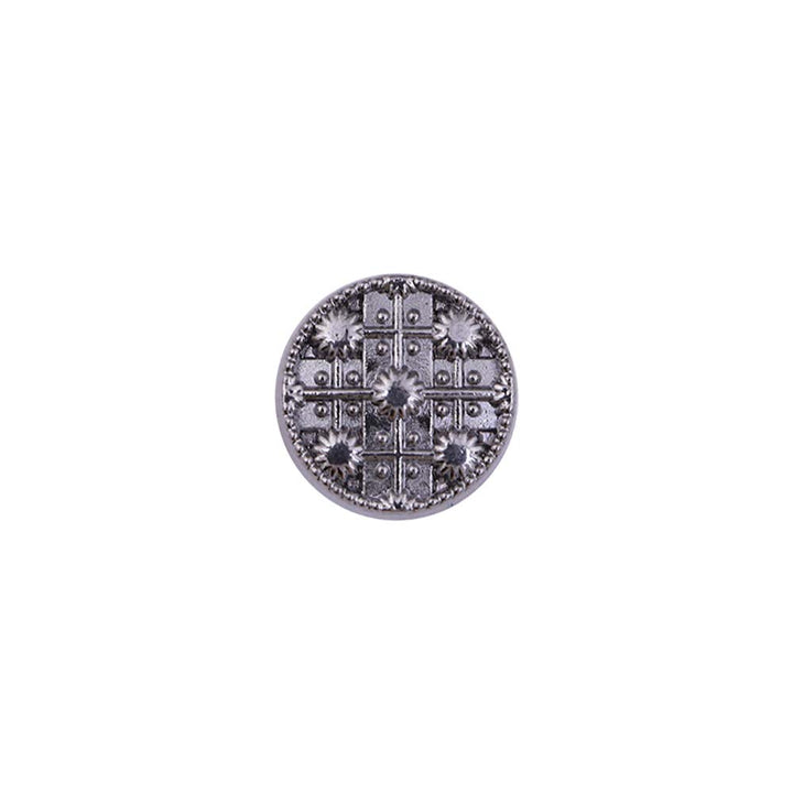 Round Shape Engraved Design Kurta Metal Buttons