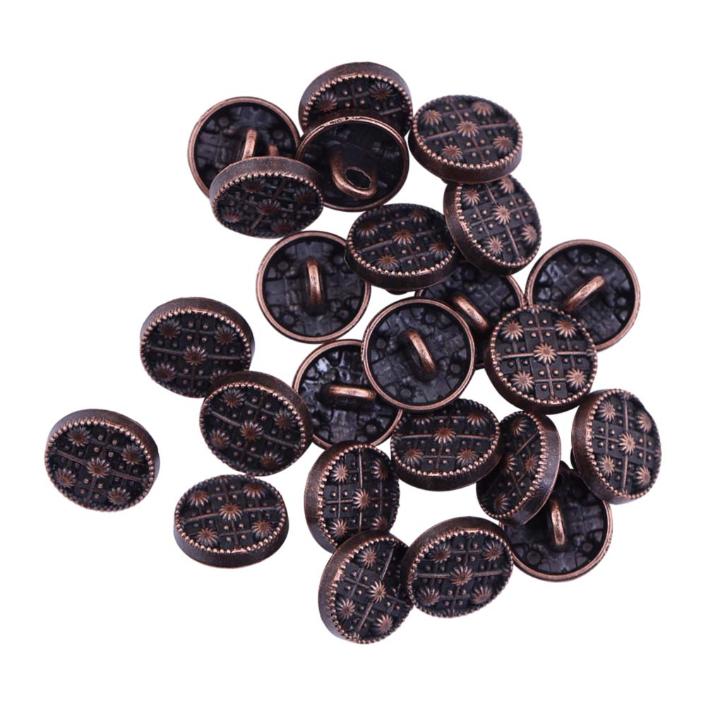 Round Shape Engraved Design Kurta Metal Buttons
