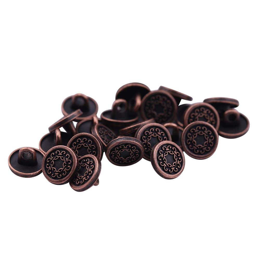 Designer Engraved Surface Finish Kurta Metal Buttons