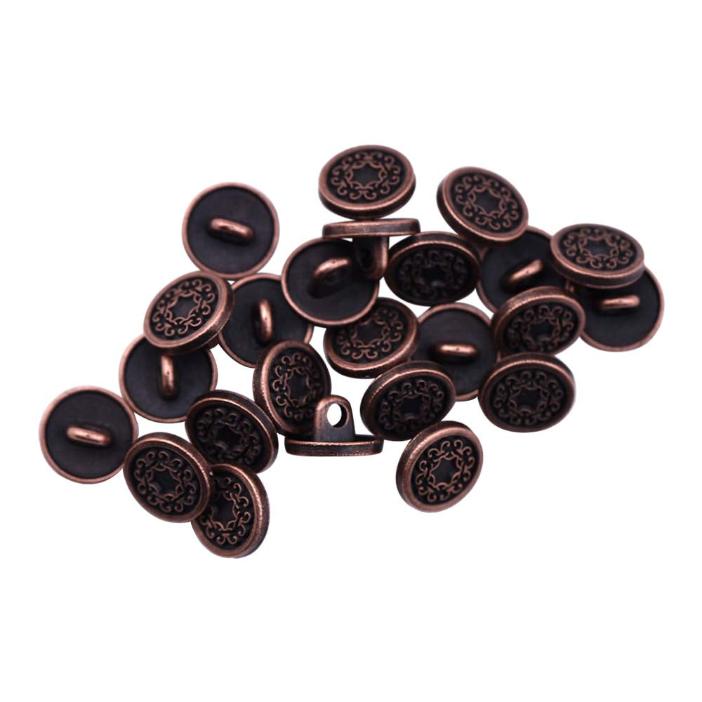 Designer Engraved Surface Finish Kurta Metal Buttons