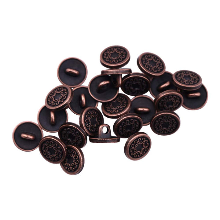 Designer Engraved Surface Finish Kurta Metal Buttons