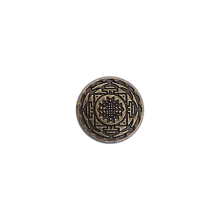 Round Shape Celtic Design Kurta Metal Buttons