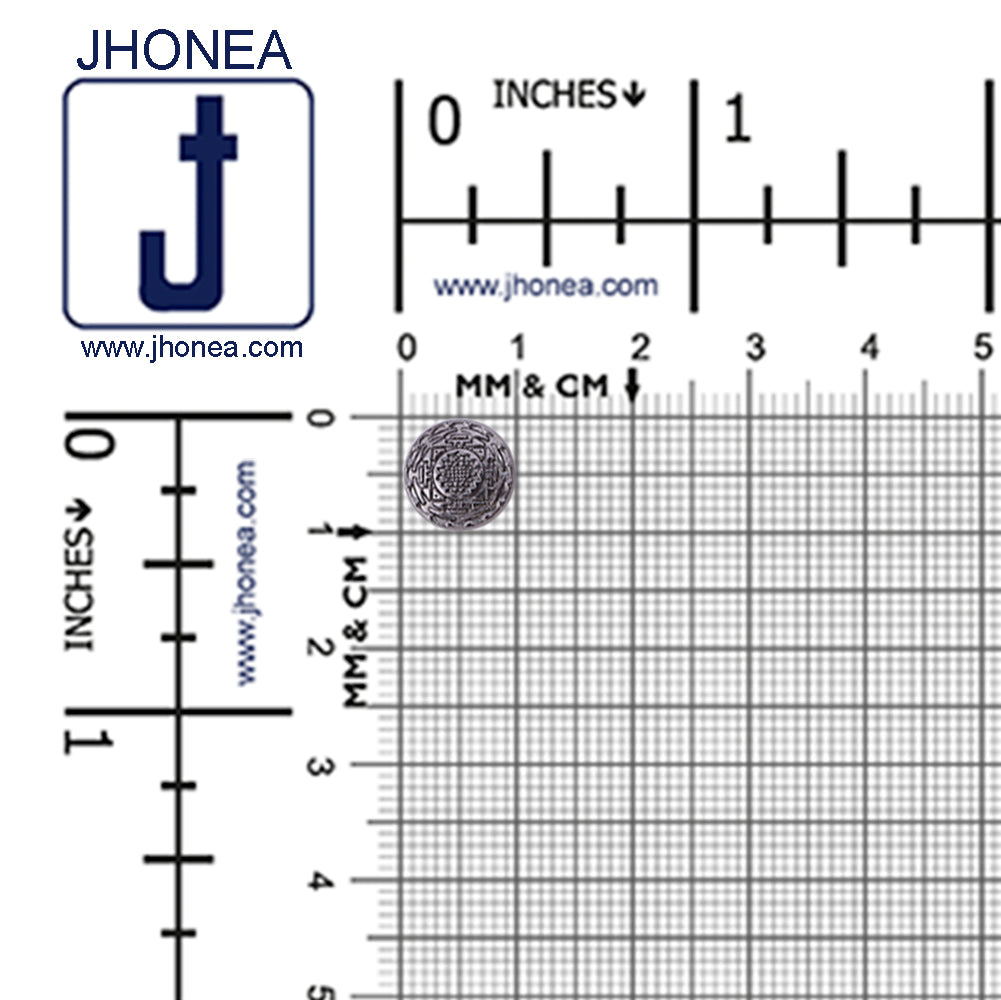 Round Shape Celtic Design Kurta Metal Buttons
