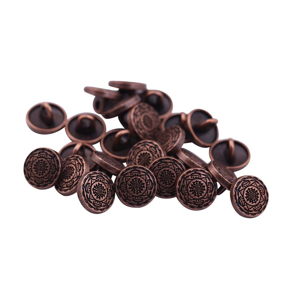 Round Shape Celtic Design Kurta Metal Buttons