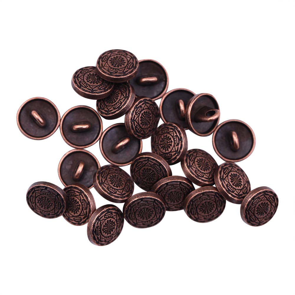 Round Shape Celtic Design Kurta Metal Buttons