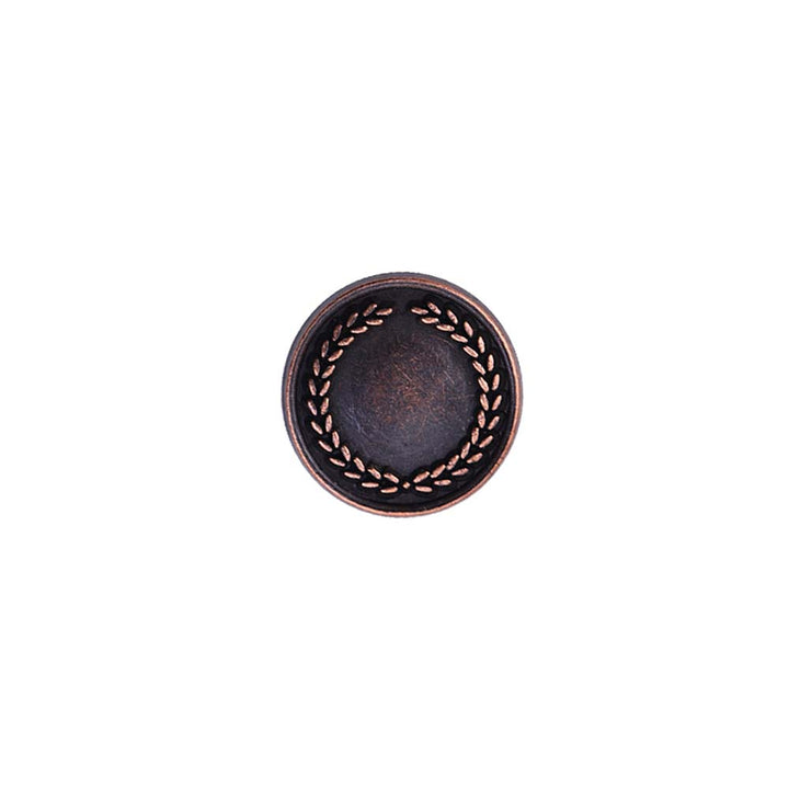 Round Shape Wreath Engraved Design Kurta Metal Buttons