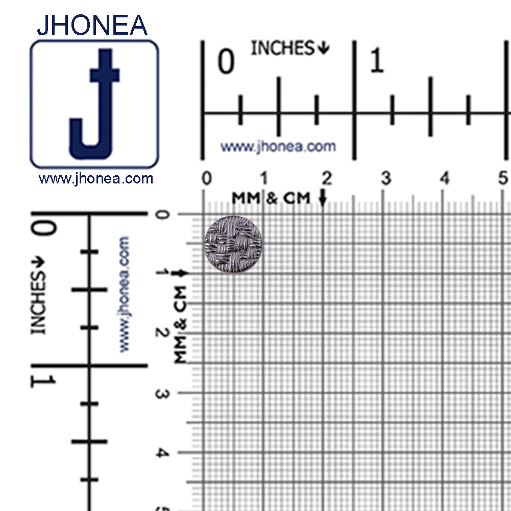 Round Shape Checks Engraved Design Kurta Metal Buttons