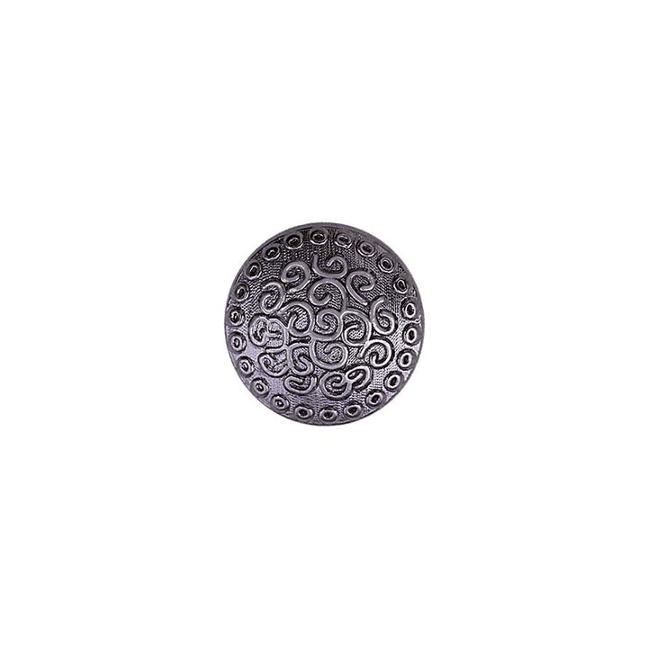Round Shape Engraved Lines Design Loop Metal Buttons