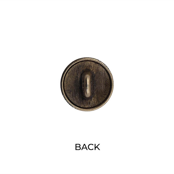 Round Shape Engraved Lines Design Loop Metal Buttons