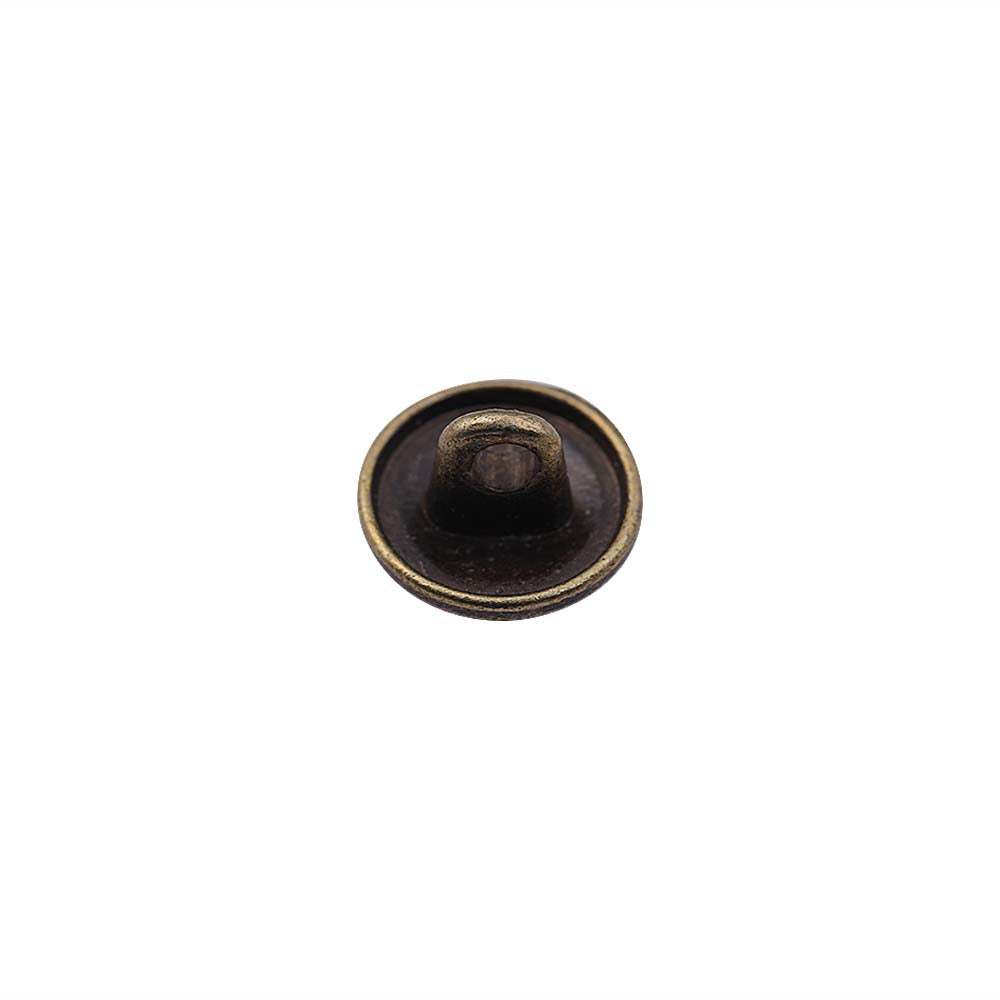Round Shape Anchor Logo Engraved Design Loop Metal Buttons
