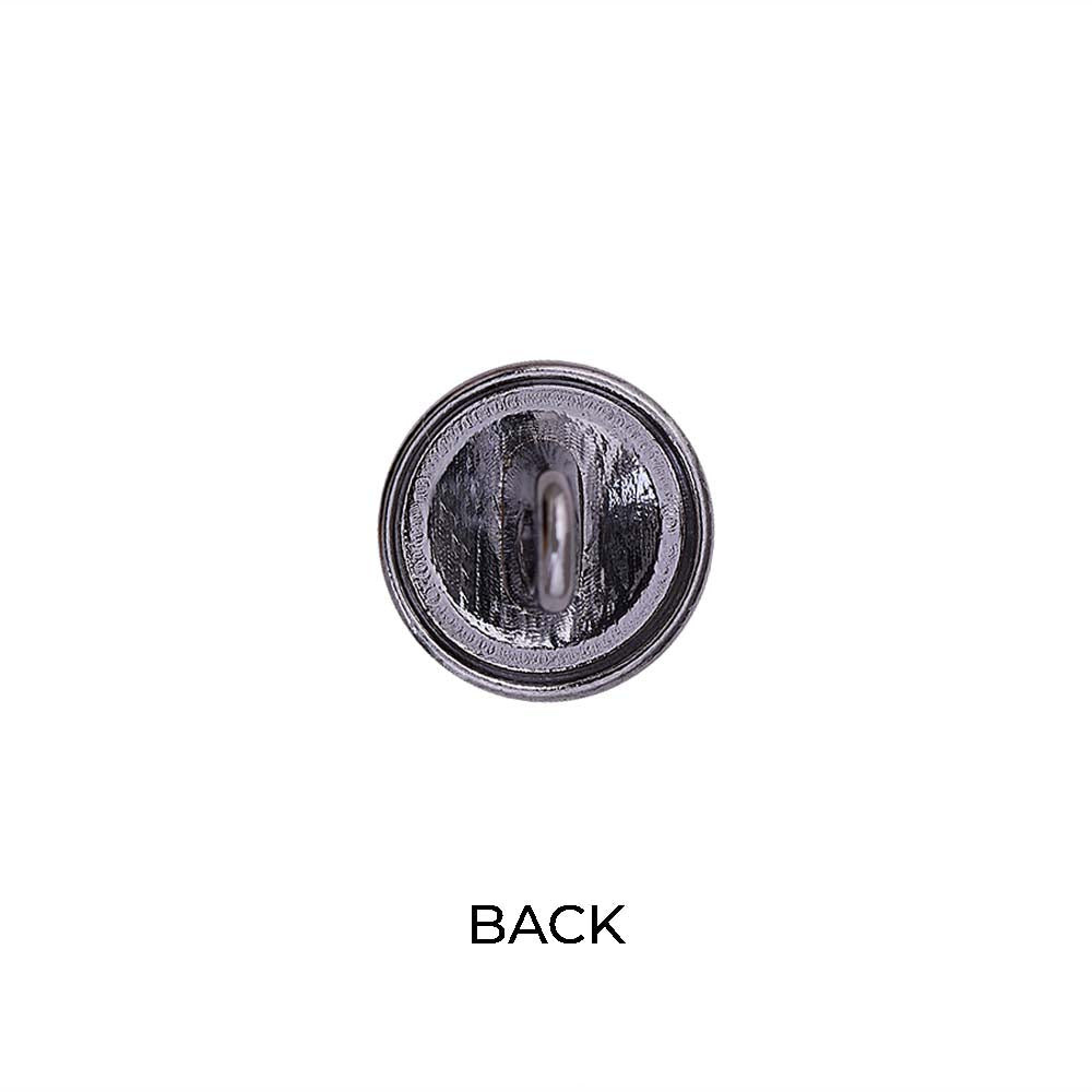 Round Shape Anchor Logo Engraved Design Loop Metal Buttons