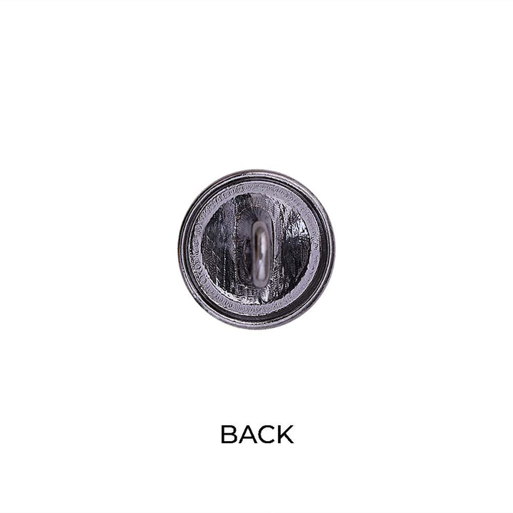 Round Shape Anchor Logo Engraved Design Loop Metal Buttons