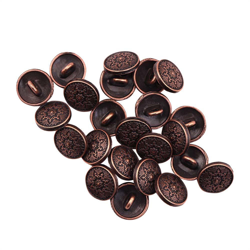 Round Shape Traditional Mandala Design Kurta Metal Buttons