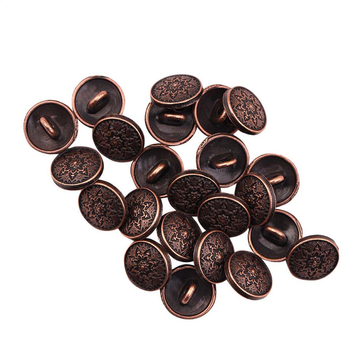 Round Shape Traditional Mandala Design Kurta Metal Buttons