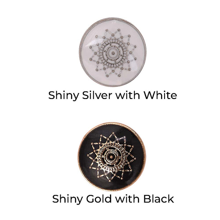 Round Shape Lamination Shirt/Kurta Metal Buttons