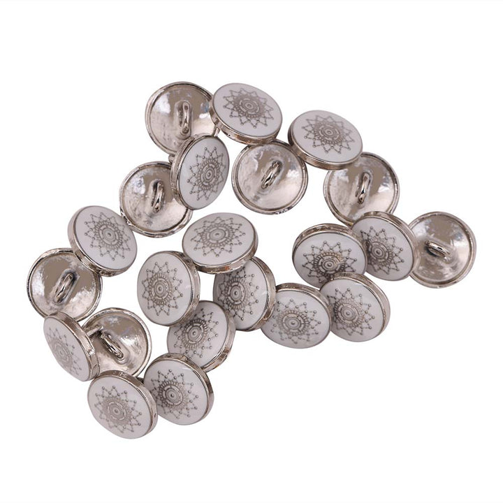 Round Shape Lamination Shirt/Kurta Metal Buttons
