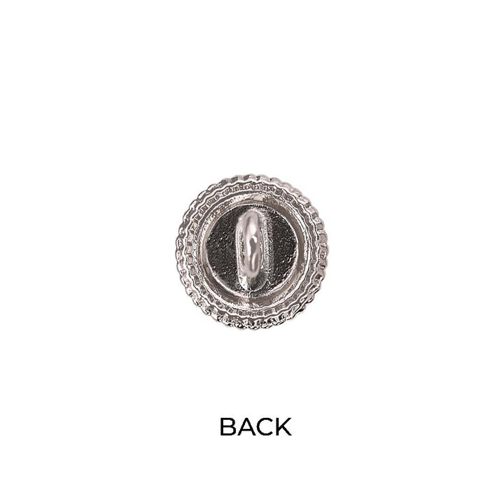 Round Shape Shiny Decorative Pearl Metal Buttons for Dresses