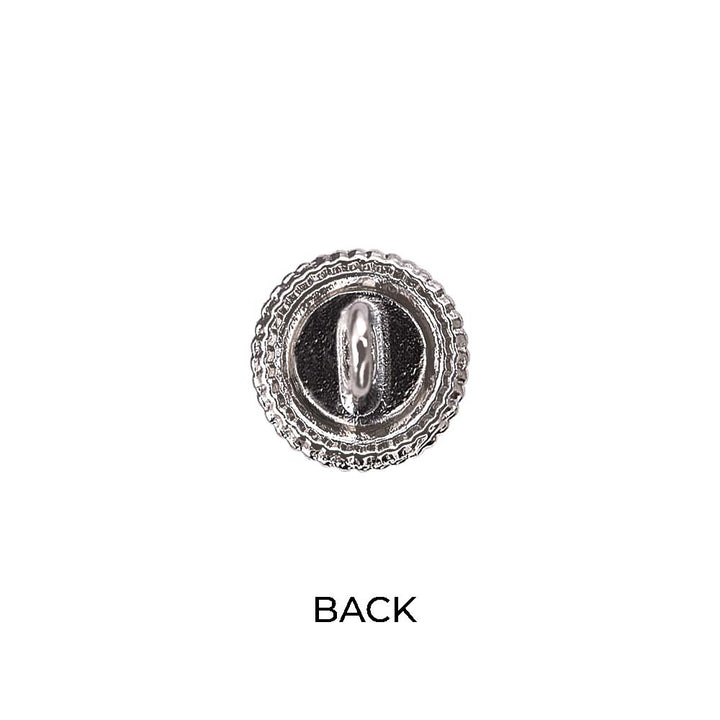 Round Shape Shiny Decorative Pearl Metal Buttons for Dresses