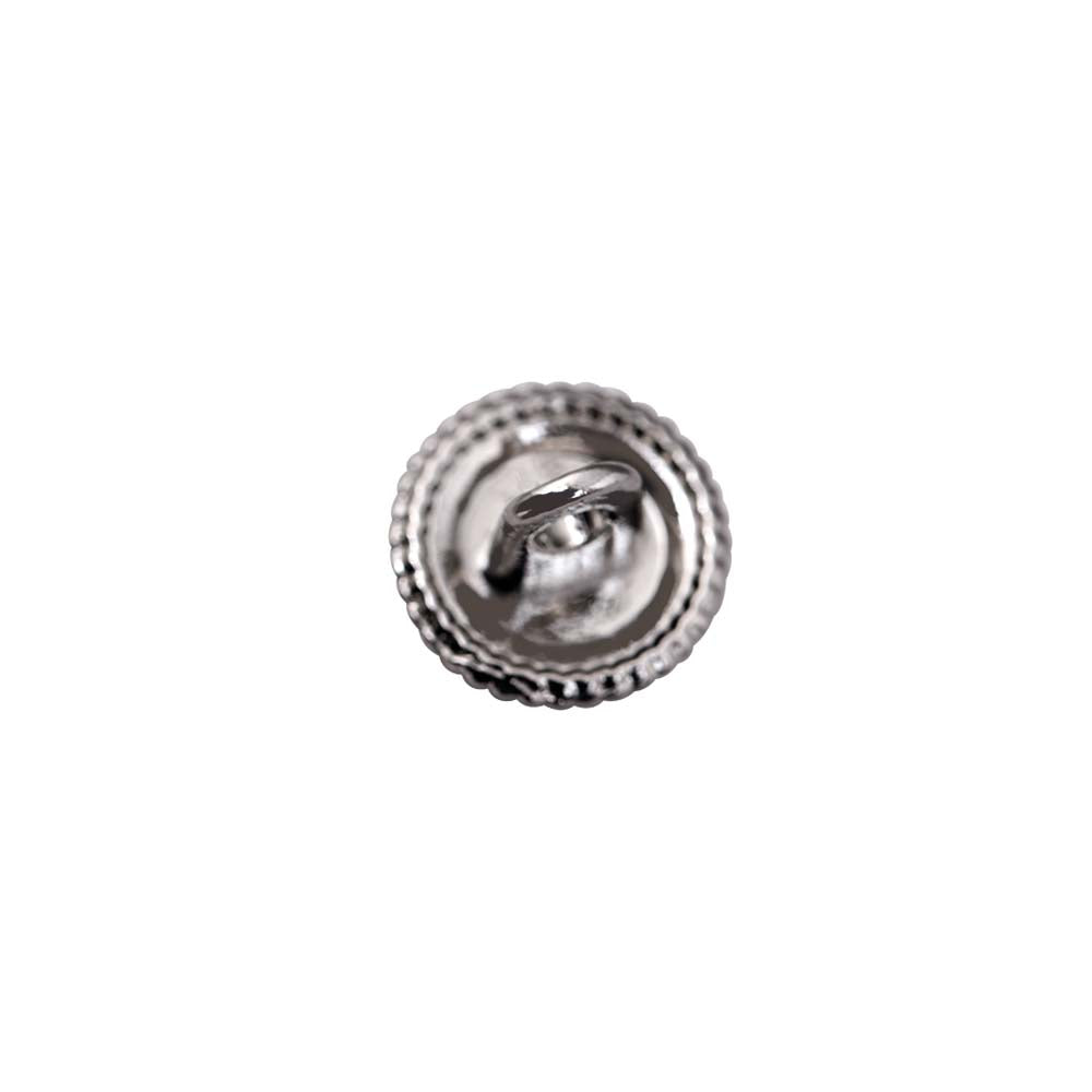 Round Shape Shiny Decorative Pearl Metal Buttons for Dresses