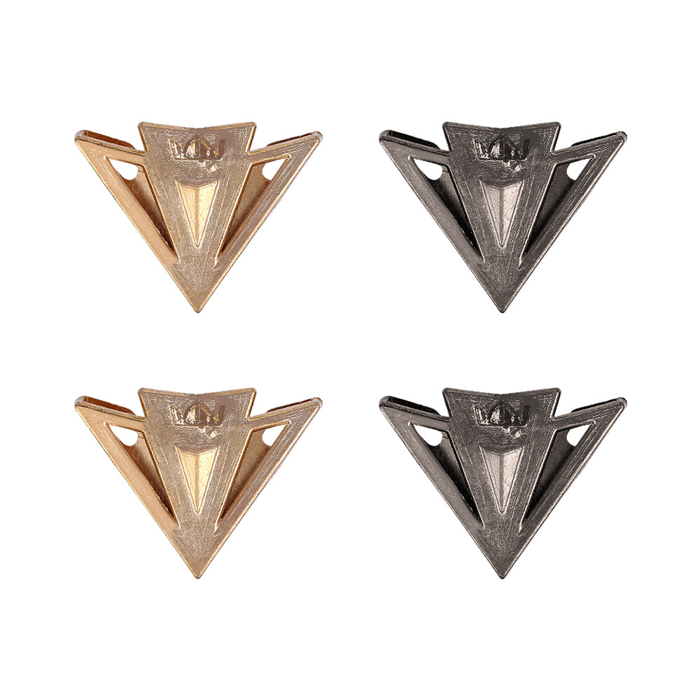 dress shirt metal collar tips Engraved Silver Collar Tips