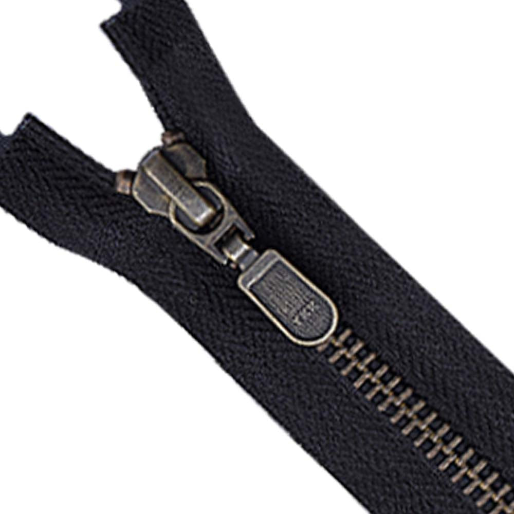 YKK- #5 Antique Brass Open-End & Closed-End YKK Zipper