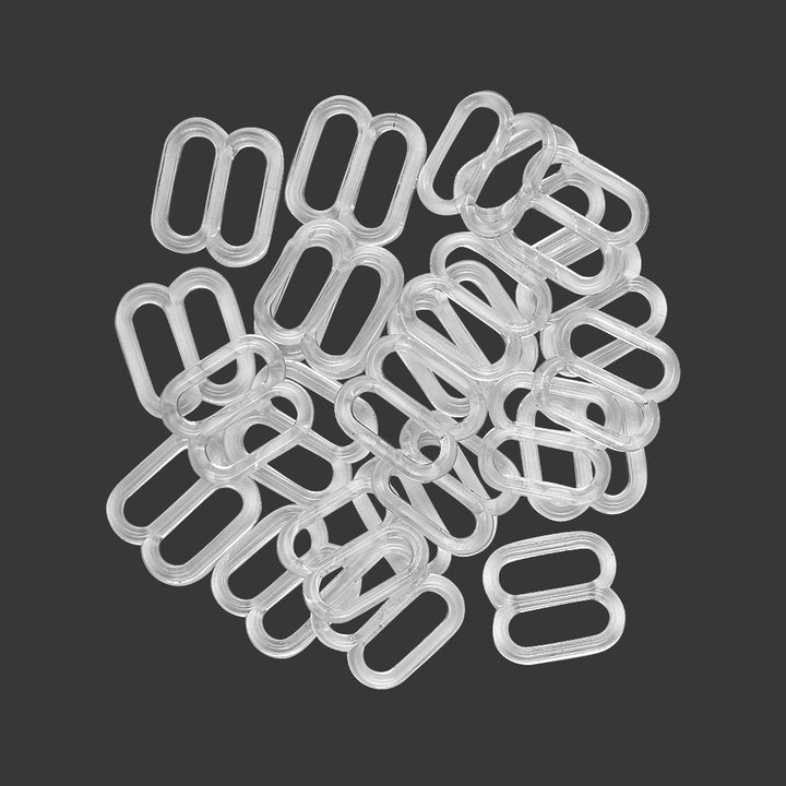 Jhonea Transparent Bra Slider Strap Adjuster Buckle Clip Set  Edit alt text